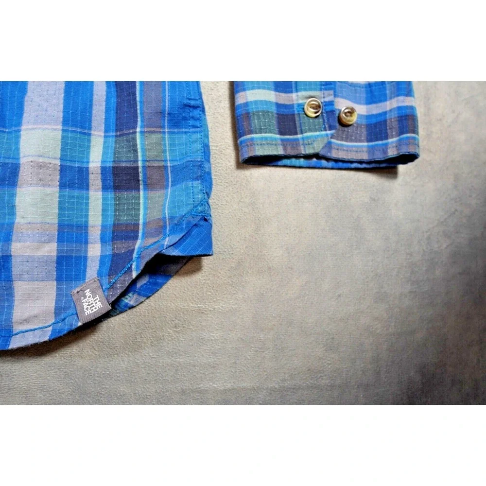 The North Face Mens‎ XL Long Sleeve Button Up Shirt Regular Fit Multicolor Plaid